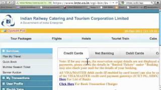 Online Train Ticket Booking via IRCTC [upl. by Ielirol]