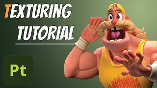 Texturing Stylized Character  Substance Painter Tutorial [upl. by Eednar43]