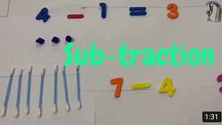 how to teach subtraction with concrete material to ID  Number Concept  SEND Awareness [upl. by Aicak]