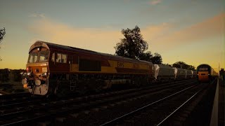 Train Sim World 4 Class 66 quotShedquot Cargo Line Aggregates Great Western Express England PS5 Gameplay [upl. by Euqinitram73]