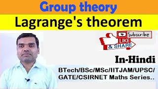 Group theory  Lagranges theorem in hindi [upl. by Dahij]