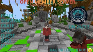 KALI INI LEBIH SERU 🤤  OPEN MEMBER SERVER MINECRAFT 121 SURVIVAL INDONESIA  ARYON SMP [upl. by Aroz]