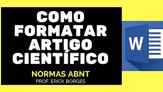 Como formatar artigo científico  Normas ABNT [upl. by Asseral]