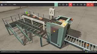 Palletizer  Factory IO linked with TIA13 [upl. by Erdman]