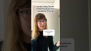 Mündliche Prüfung InsiderTipps für die perfekte Vorbereitung 🎓  shorts prüfungsvorbereitung [upl. by Yahs918]