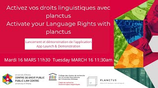 Activez vos droits linguistiques avec planctus  Activate Your Language Rights with planctus [upl. by Norga]