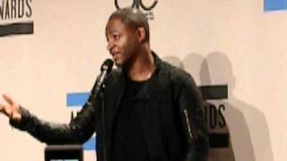 TAIO CRUZ at The 2010 AMERICAN MUSIC AWARDS PRESS ROOM INTERVIEW [upl. by Dremann]