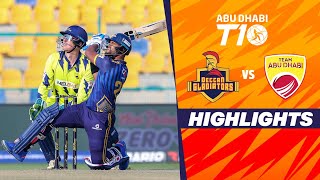 Deccan Gladiators vs Team Abu Dhabi  Abu Dhabi T10  Match 12  Hindi  JioCinema amp Sports18 [upl. by Annairol]