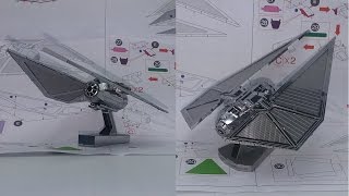 Metal Earth Build  Tie Striker  Star Wars [upl. by Vanhook]