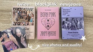 TWICE BLACKPINK and NEWJEANS PhotocardsLomo Cards ASMR Unboxing  Affordable and Unofficial [upl. by Pleasant849]