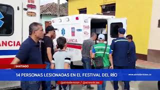 SANTIAGO 14 HERIDOS tras incidente en el FESTIVAL del Río Peralonso [upl. by Lauter]