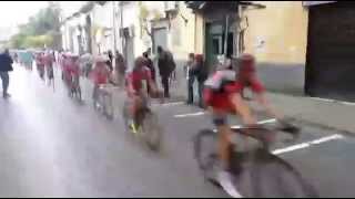 Giro dItalia 2014  Nocera Inferiore  Ciclista urla TERRONI da altra angolazione [upl. by Lesak]