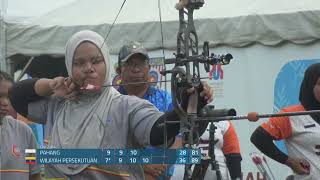 Pahang vs Wilayah Persekutuan  Compound Women Team Under 21 Bronze Medal Match  KMRK2023 Siri 1 [upl. by Sherilyn]