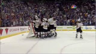 BruinsCanucks Game 7 Cup Finals Highlights Goucher amp Beers call 61511 [upl. by Ettinger]