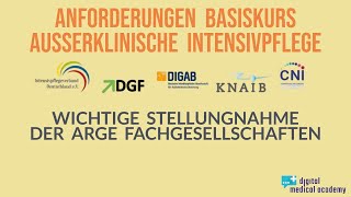 Wichtige Information Anforderungen für Basiskurse – Stellungnahme der Fachgesellschaften [upl. by Adraynek913]