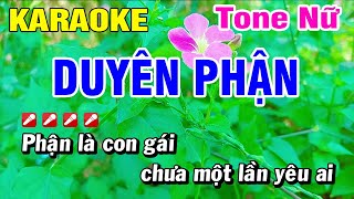 Karaoke Duyên Phận Tone Nữ Nhạc Sống  Hoài Phong Organ [upl. by Retsub]