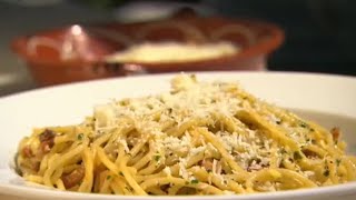 Spaghetti Carbonara  Rick Stein  BBC Studios [upl. by Ardnac]