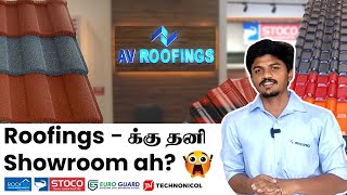 AV Roofings Exclusive Showroom for Roofings Your Ultimate Destination for Modern Roofing Solution [upl. by Ellimac]