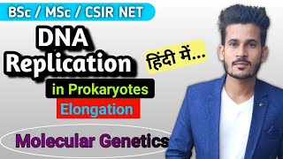 DNA Replication in Prokaryotes  Elongation  BSc MSc CSIR NET [upl. by Nednil348]