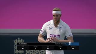 Cricket 24 Stuart Broad Dismisses Carey with a Lazy Shot  A Masterclass in Bowling Excellence [upl. by Ecirtaemed]