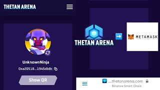 How To Connect Your Thetan Arena Account To Metamask  Easy and English Tutorial [upl. by Eyr]