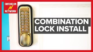 How to Install a Digital Push Button Keyless Entry Combination Door Lock [upl. by Krute]