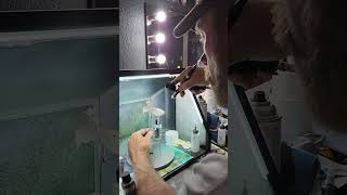 Airbrushing a bait fishing bait airbrush dad fish [upl. by Latt]