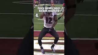 Jacoby Jones Every Kickoff return touchdown in the NFL [upl. by Rajewski]