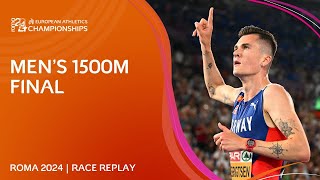 INVINCIBLE Ingebrigtsen 💫 Mens 1500m final replay  Roma 2024 [upl. by Tertia42]