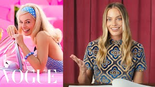 Margot Robbie Breaks Down 15 Looks From The Wolf of Wall Street to Barbie  Life in Looks  Vogue [upl. by Tail777]