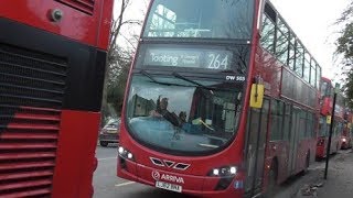 Full Route Visual264 Tooting St George’s Hospital  Croydon Town Centre LJ62 BNADW 503 [upl. by Barr643]