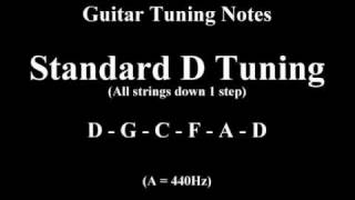 Guitar Tuning Notes  1 Step Down [upl. by Dominique234]