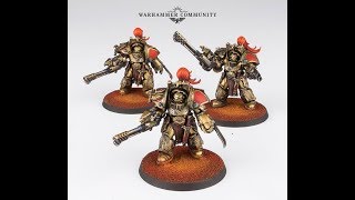 Legio Custodes Aquilon Terminators with Infernus Firepikes  Unboxing amp First Look HH [upl. by Mccord195]