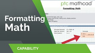 Formatting Math in Mathcad Prime [upl. by Alahs141]