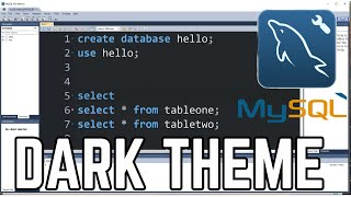 How to Enable Dark Theme in MySQL Workbench 2024 Tutorial  Change to Dark Mode [upl. by Alleinad601]