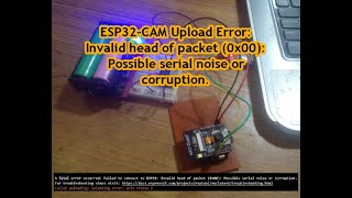 ESP32CAM uploading problem 2 [upl. by Lyrahs]