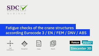 Fatigue checks of the crane structures according Eurocode 3 EN 13001 FEM 1 001 using SDC Verifier [upl. by Partan982]