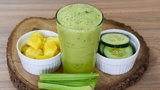 Jugo de PIÑA PEPINO Y APIO para PERDER PESO 🍍🥒🥬 ideal para ADELGAZAR [upl. by Faruq]