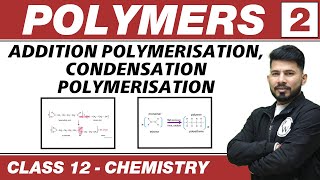 Polymers 02  Addition Polymerisation amp Condensation Polymerisation  Class 12 NCERT [upl. by Stonwin]