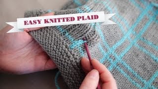 How to Knit Plaid [upl. by James]