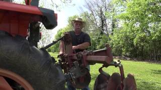 Tilling and Drawing Rows in the garden  April 2014 [upl. by Ahsatin53]