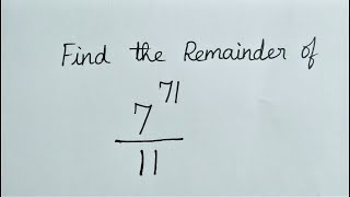 Chinese Math Olympiad Problems  You Should Be Able To Solve This Find The Remainder [upl. by Ativad]