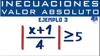 Inecuaciones con valor absoluto  Ejemplo 3 [upl. by Sidnal169]