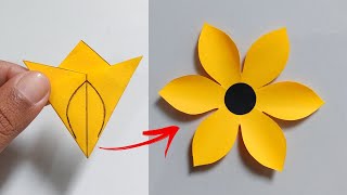 Very Easy Paper Flower Craft  Paper Flower Making Step By Step  How To Make Paper Flower [upl. by Shriver]