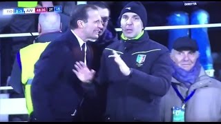 ALLEGRI INSULTA il quarto uomo quotTesta di cquot  LORO POSSONO [upl. by Hael]