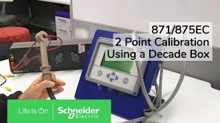 875EC  871EC Conductivity System 2Point Calibration Using Decade Box  Schneider Electric Support [upl. by Dewie624]