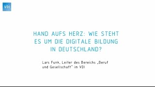 Digitale Transformation „Wir stehen bei der Bildung 40 in Deutschland ganz am Anfang“ [upl. by Palmore]