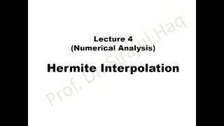 Hermite Polynomial  Lecture 4 [upl. by Luhey818]