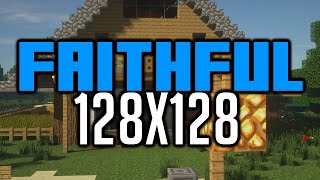 Faithful 128x128 Texture Pack Download amp Showcase [upl. by Areem596]