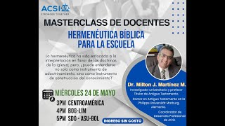 HERMENÉUTICA BIBLICA PARA LA ESCUELA [upl. by Ydoc849]